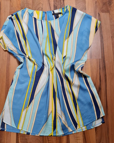 Esprit bluse beige blau - 38,