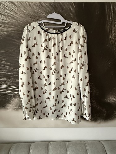 Bluse von esprit mit katzen - bluse,