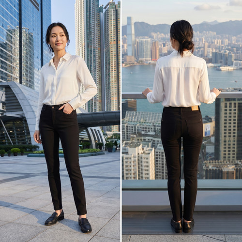 Esprit black stretch jeans - black,