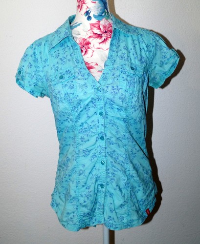 Hellblaue bluse edc - bluse, gr.s