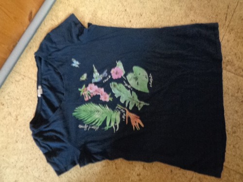 Shirt in dunkelblau mit - ,